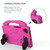 For Huawei MediaPad  M5 8.4 EVA Material Tablet Computer Falling Proof Cover With Thumb Bracket(Rose Red)