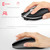 HXSJ M30 Rechargeable Wireless Mouse Metal Wheel Mute 2.4G Office Mouse 500 mAh Built-in Battery(Grey)