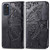 For Galaxy S20 Butterfly Love Flower Embossed Horizontal Flip Leather Case with Bracket / Card Slot / Wallet / Lanyard(Black)