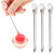 3 PCS Stainless Steel Nail Tool Stirrer(Transparent)