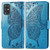 For Galaxy S20+ Butterfly Love Flower Embossed Horizontal Flip Leather Case with Bracket / Card Slot / Wallet / Lanyard(Blue)