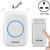 CACAZI A10G One Button One Receivers Self-Powered Wireless Home Cordless Bell, UK Plug(White)