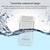 CACAZI A10G One Button One Receivers Self-Powered Wireless Home Cordless Bell, UK Plug(White)