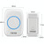 CACAZI A10G One Button One Receivers Self-Powered Wireless Home Cordless Bell, US Plug(White)