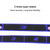 8 Lattice Yoga Stretch Band Dance Elastic Band Resistance Band(Blue)