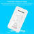 CACAZI FA8 Self-Powered Wireless Doorbell, EU Plug(Black)