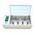 AC 100-240V 4 Slot Battery Charger for AA & AAA & C / D Size Battery, with LCD Display, EU Plug