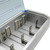 AC 100-240V 4 Slot Battery Charger for AA & AAA & C / D Size Battery, with LCD Display, EU Plug