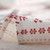 Linen Cotton Tablecloth Red Snowflakes Pattern Table Cloth Wedding Banquet Washable Table Cover Textiles, Size:90x90cm(Big Snowflake)