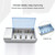 AC 100-240V 4 Slot Battery Charger for AA & AAA & C / D Size Battery, AU Plug