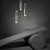 Bar Counter Modern Restaurant Bedroom Bedside Creative Personality Simple Small Chandelier, Color:Single Head Brass