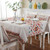 Retro Pattern Linen Table Cloth For Dinner Home Decor Dustproof Table Cover, Size:140x200cm(Lattice Elements)