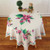 Retro Pattern Linen Table Cloth For Dinner Home Decor Dustproof Table Cover, Size:140x200cm(Violet)