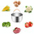 Stainless Steel Steaming Basket Plug-in Silicone Handle Pressure Cooker Steamer Kitchen Cooker Accessories, Typle:3 Quarts