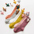 Baby Cartoon Anti-Slip Knitted Long Socks Knee Socks, Size:M(Ginger Red)