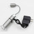 Multi-functional with Magnet Charging Rotary Zoom Turn Work Light Glare Flashlight, XPE Charging Section US Plug(Black)