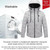 Men and Women Intelligent Constant Temperature USB Heating Hooded Cotton Clothing Warm Jacket (Color:Black Size:4XL) Men and Women Intelligent Constant Temperature USB Heating Hooded Cotton Clothing Warm Jacket (Color:Black Size:4XL)