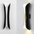 E27 LED Living Room Background Hotel Villa Corridor Bedroom Bedside Wall Lamp Large(Wood Grain Color)