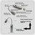 Multi-functional with Magnet Charging Rotary Zoom Turn Work Light Glare Flashlight, T6 Charging Section US Plug(Black)