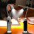 Multi-functional with Magnet Charging Rotary Zoom Turn Work Light Glare Flashlight, T6 Charging Section US Plug(Black)