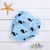 Baby Cotton Washable Four-layer Gauze Diaper, Suitable Height:110 Yards(Black Whale)