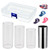 M02219 4 in 1 Plexiglass Slid Bar + Stainless Steel Slid Bar + Celluloid Guitar Finger Pick + Plastic Box Set