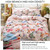 4 PCS Printing Bedding Set Bed Sheet  Pillowcases Cover, Size: For 2.0m Bed(White Lattice)