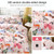 4 PCS Printing Bedding Set Bed Sheet  Pillowcases Cover, Size: For 1.8m Bed(White Lattice)