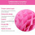 2 PCS Wedding Room Decoration Festive Mall Decoration Paper Honeycomb Ball Lantern, Size:6 inches 15 cm(Pink)