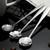 3 PCS Stainless Steel Household Creative Flower Spoon Coffee Stirring Spoon, Style:Sun Flower Spoon