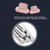 2pcs Universal 8 Pin Charging Port Metal Anti-Dust Plug for iPhone(Rose Gold)