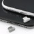 2pcs Universal 8 Pin Charging Port Metal Anti-Dust Plug for iPhone(Rose Gold)