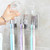 Creative Bathroom Wall Mounted Paste Stainless Steel Toothbrush Cup Holder