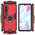 For Xiaomi Mi CC9 Pro / Mi Note 10 / Mi Note 10 Pro PC + TPU Shockproof Protective Case with Magnetic Ring Holder(Red)
