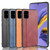 For Galaxy A51 Shockproof Sewing Cow Pattern Skin PC + PU + TPU Case(Blue)