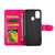 For Galaxy M30s Crazy Horse Texture Leather Horizontal Flip Protective Case with Holder & Card Slots & Wallet & Photo Frame(Magenta)