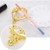 Portable Pearls Rack Crown Novelty Home Alloy Tools Stand Nail Art Brush Pen Holder(Vintage Gold)