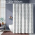 Shower Curtain Waterproof Bathroom Geometric Light Grey Bath Curtains, Size:120x180cm