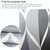 Shower Curtain Waterproof Bathroom Geometric Light Grey Bath Curtains, Size:120x180cm