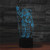 Astronaut Shape 3D Colorful LED Vision Light Table Lamp, USB & Battery Version