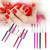 Nail Brush Color Painting Flower Carving Pen Pull Pen Light Therapy Gel Pen Flat Head Pen Nail Pen(Silver)