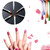 Nail Brush Color Painting Flower Carving Pen Pull Pen Light Therapy Gel Pen Flat Head Pen Nail Pen(Silver)