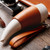 Croissant Cup Coffee Cup Stainless Steel Vacuum Flask with Rope(White)
