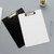 Simple File Board Folder Student Writing Board Paper Clip Restaurant Menu Folder(A5 Blue)