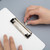 Simple File Board Folder Student Writing Board Paper Clip Restaurant Menu Folder(A5 Blue)