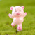 5 PCS Piglet Family Cartoon Resin Crafts, Style:Running Pig
