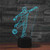 Playing Football Shape 3D Colorful LED Vision Light Table Lamp, 16 Colors Remote Control Version