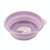 Folding Washbasin Outdoor Travel Portable Washtub, Size:12x32cm(Purple)