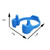 3 PCS Multifunction Universal Phone Holder Tablet PC Stand Lazy Bracket(Blue)