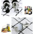 5 PCS Glass Bottle Stopper Stainless Steel Oil Stopper Silicone Stopper White Hat Automatic Cap